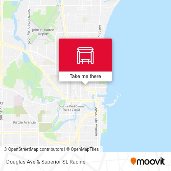 Douglas Ave & Superior St map