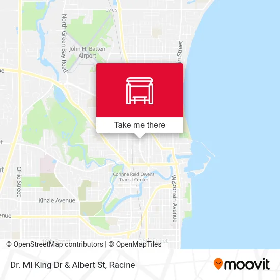 Dr. Ml King Dr & Albert St map