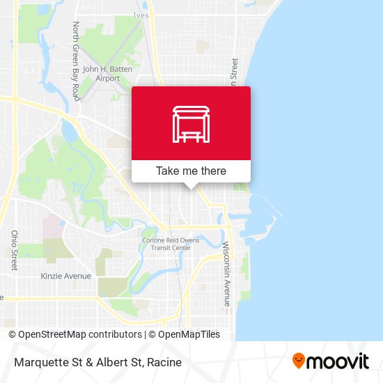 Marquette St & Albert St map