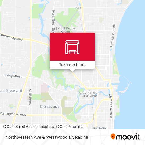 Mapa de Northwestern Ave & Westwood Dr