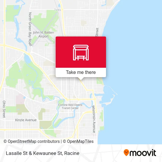 Lasalle St & Kewaunee St map