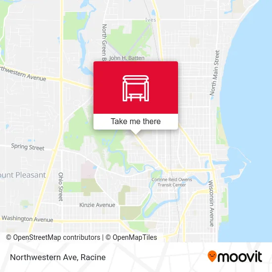 Northwestern Ave map