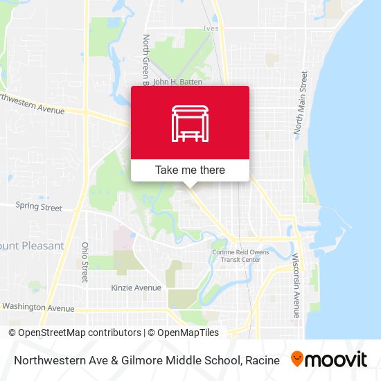 Northwestern Ave & Gilmore Middle School map