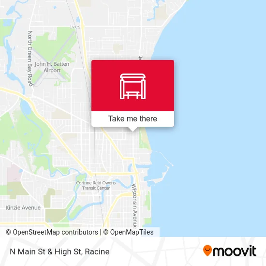 N Main St & High St map