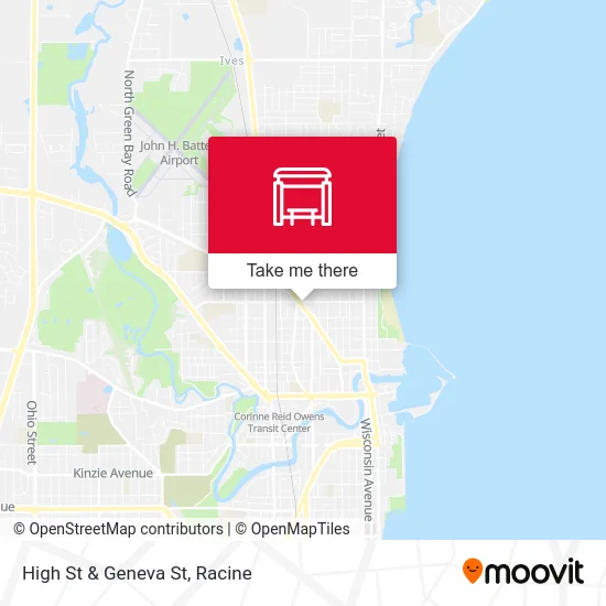 High St & Geneva St map