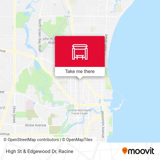 High St & Edgewood Dr map