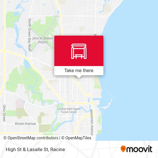 High St & Lasalle St map