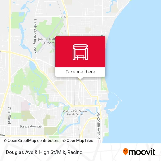 Douglas Ave & High St/Mlk map