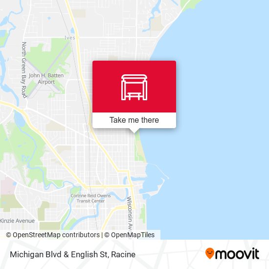 Michigan Blvd & English St map