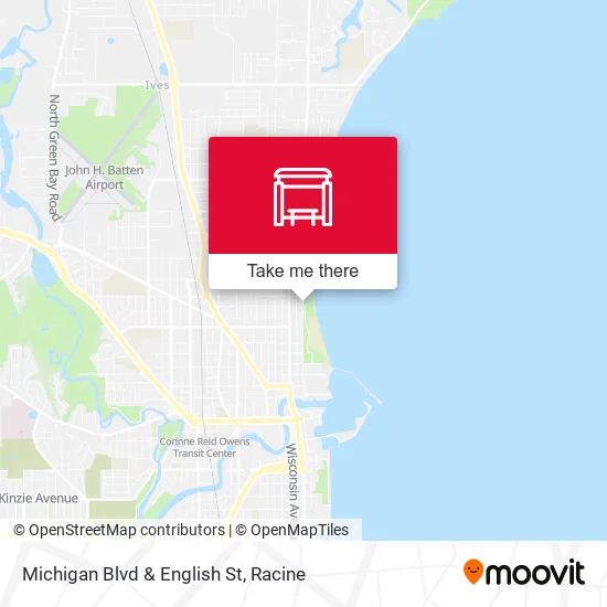 Mapa de Michigan Blvd & English St