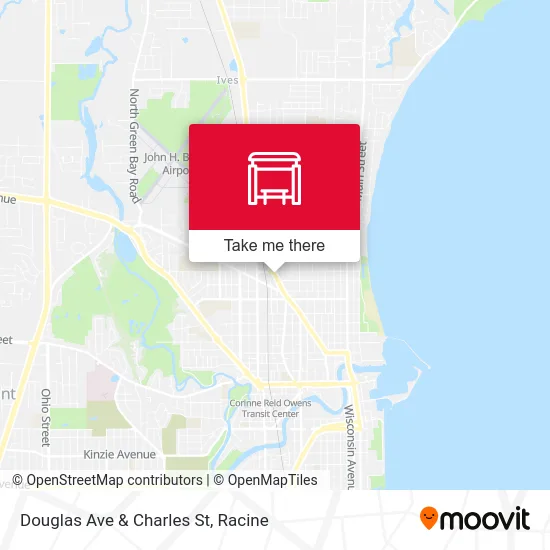 Douglas Ave & Charles St map