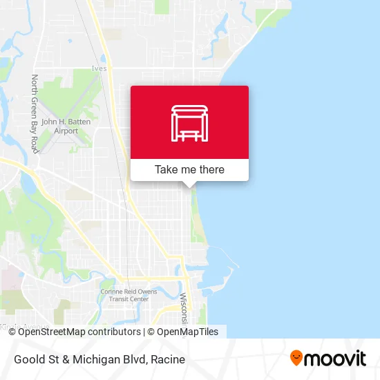 Goold St & Michigan Blvd map