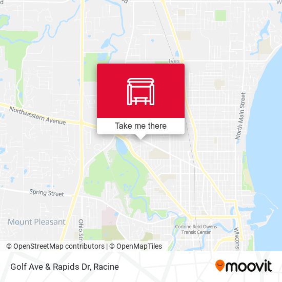 Golf Ave & Rapids Dr map