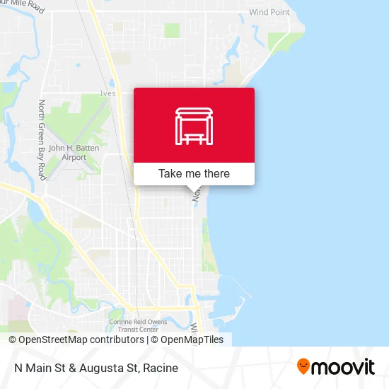 N Main St & Augusta St map