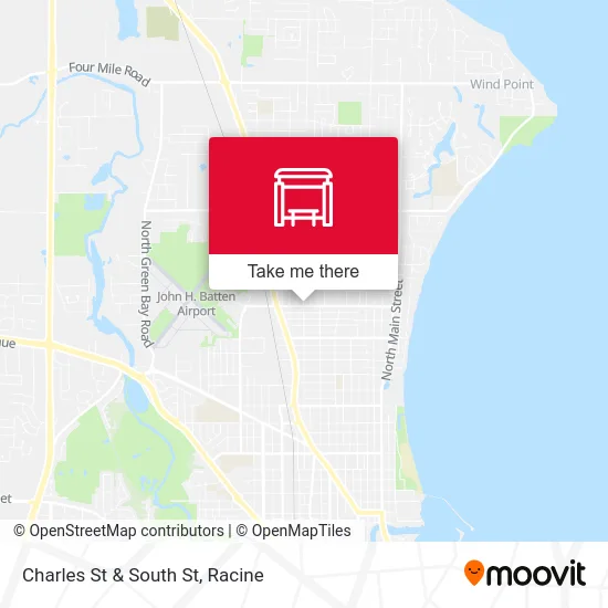 Charles St & South St map