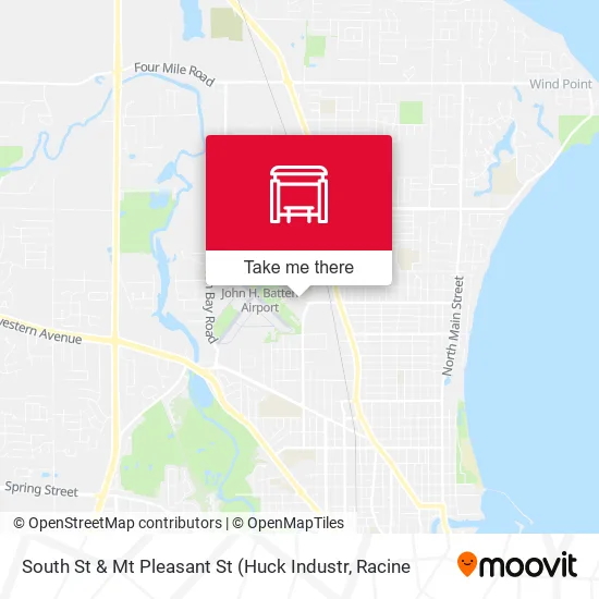 Mapa de South St & Mt Pleasant St