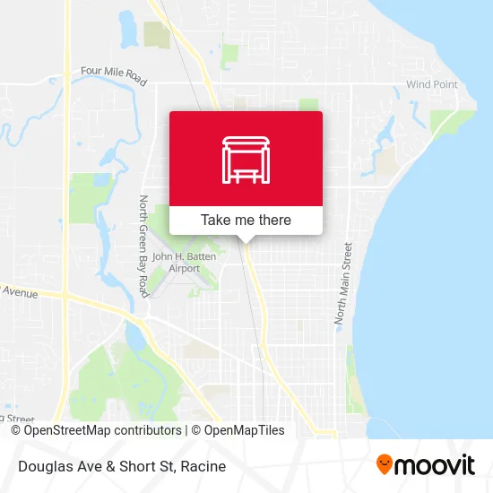 Douglas Ave & Short St map
