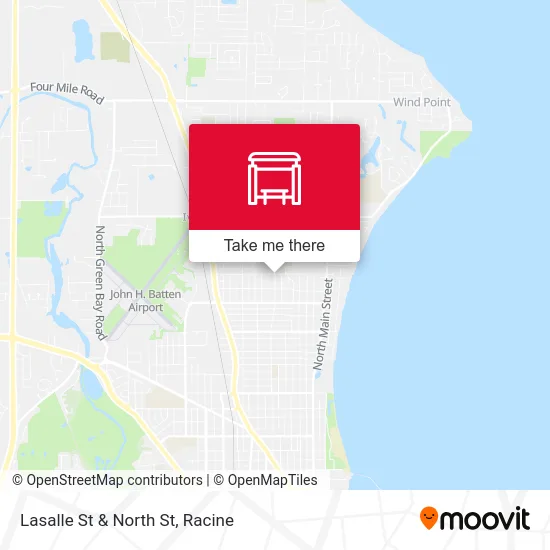 Lasalle St & North St map