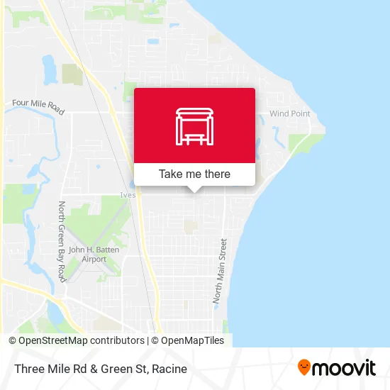 Mapa de Three Mile Rd & Green St
