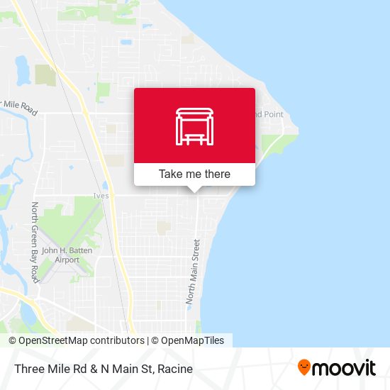 Three Mile Rd & N Main St map