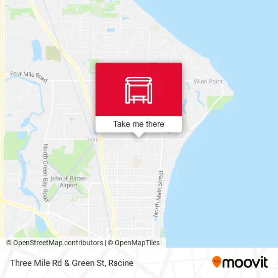 Mapa de Three Mile Rd & Green St