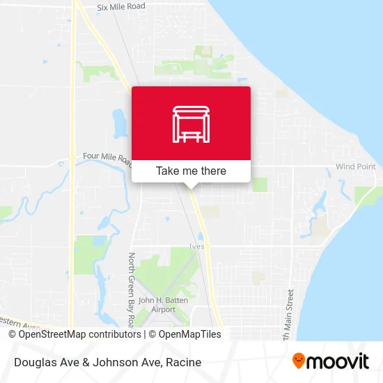 Douglas Ave & Johnson Ave map