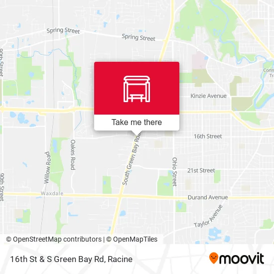 Mapa de 16th St & S Green Bay Rd