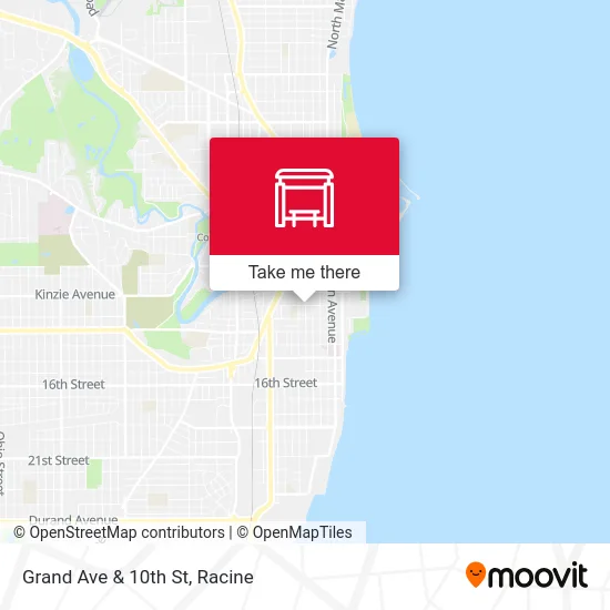 Grand Ave & 10th St map