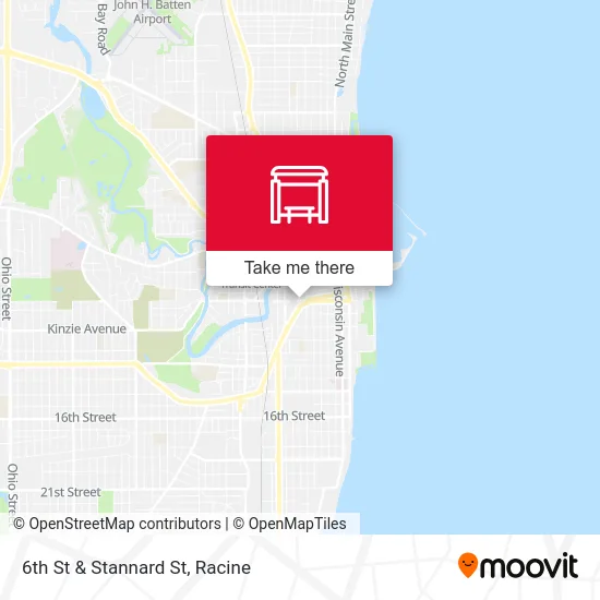 6th St & Stannard St map