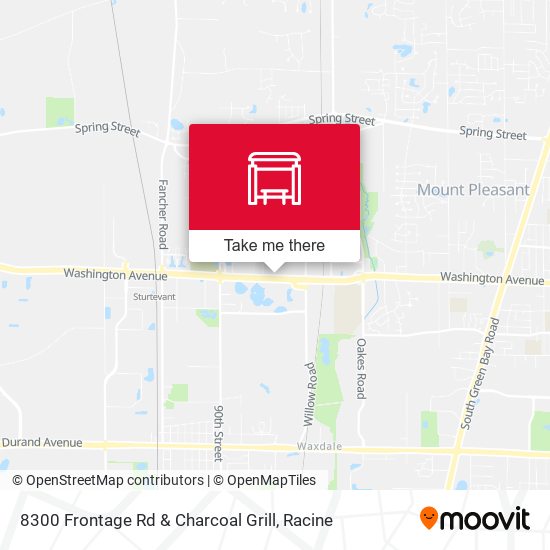8300 Frontage Rd & Charcoal Grill map