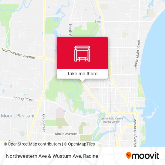 Mapa de Northwestern Ave & Wustum Ave