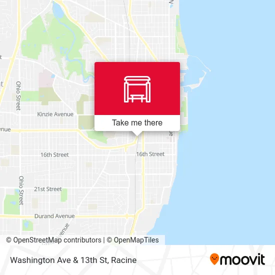 Washington Ave & 13th St map