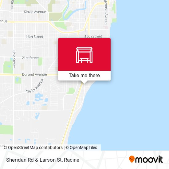 Sheridan Rd & Larson St map