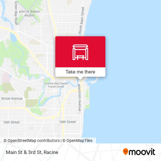 Main St & 3rd St map