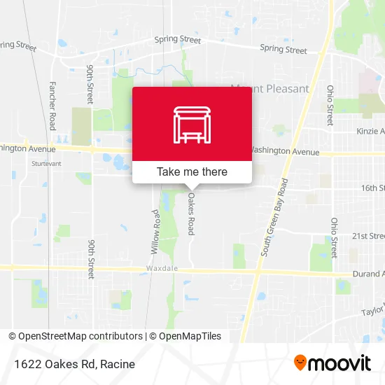 Mapa de 1622 Oakes Rd