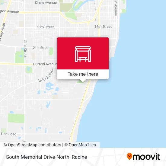 South Memorial Drive-North map