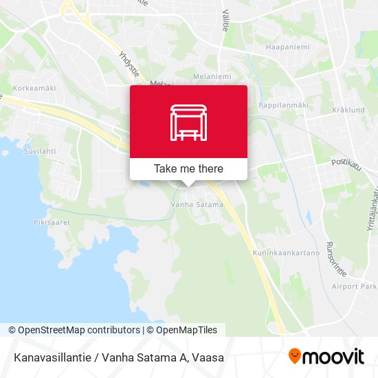 Kanavasillantie / Vanha Satama A map