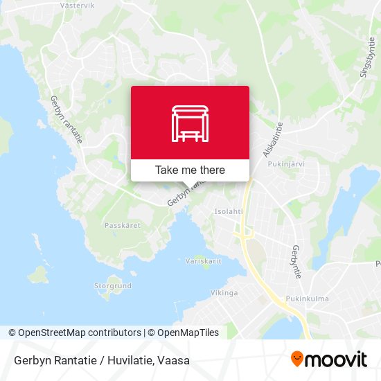 Gerbyn Rantatie / Huvilatie map