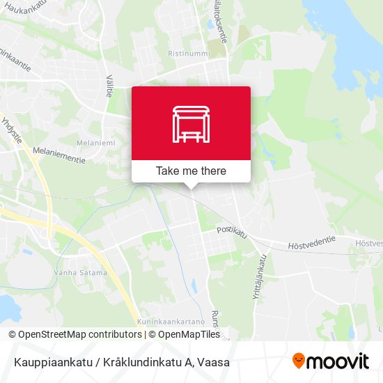 Kauppiaankatu / Kråklundinkatu A map