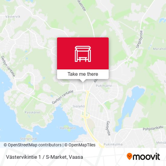 Västervikintie 1 / S-Market map