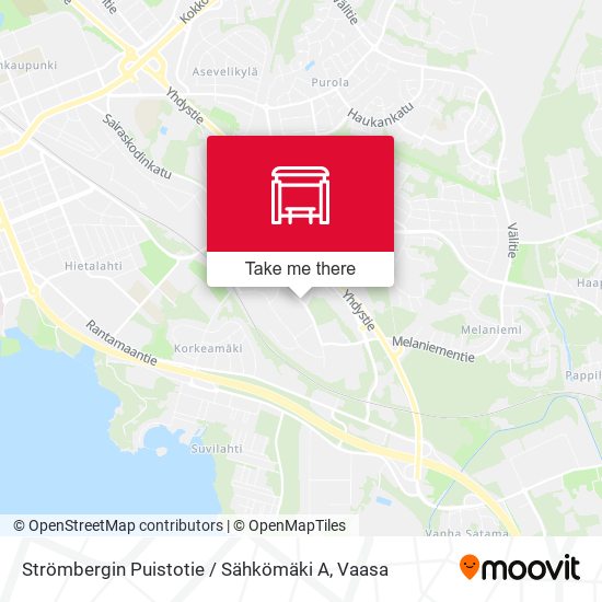Strömbergin Puistotie / Sähkömäki A map