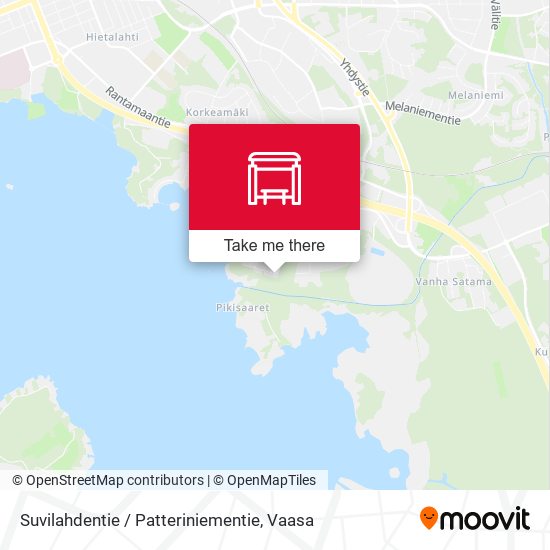 Suvilahdentie / Patteriniementie map