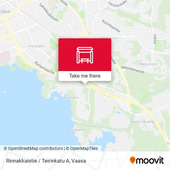 Rinnakkaistie / Teirinkatu A map