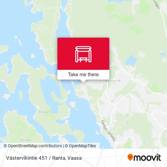 Västervikintie 451 / Ranta map