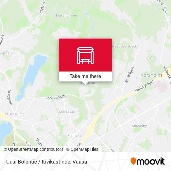 Uusi Bölentie / Kivikastintie map