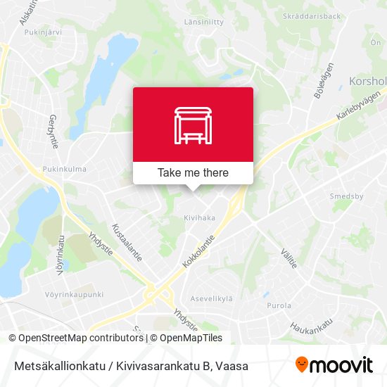 Metsäkallionkatu / Kivivasarankatu B map