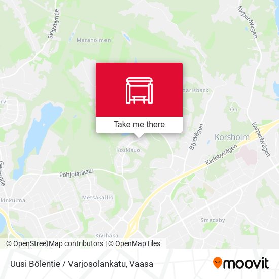 Uusi Bölentie / Varjosolankatu map