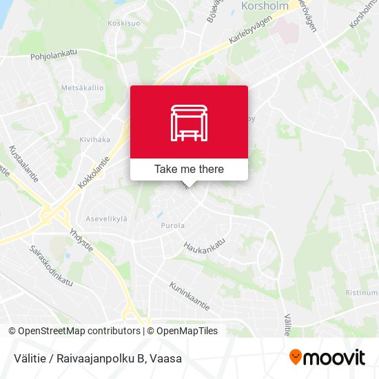 Välitie / Raivaajanpolku B map