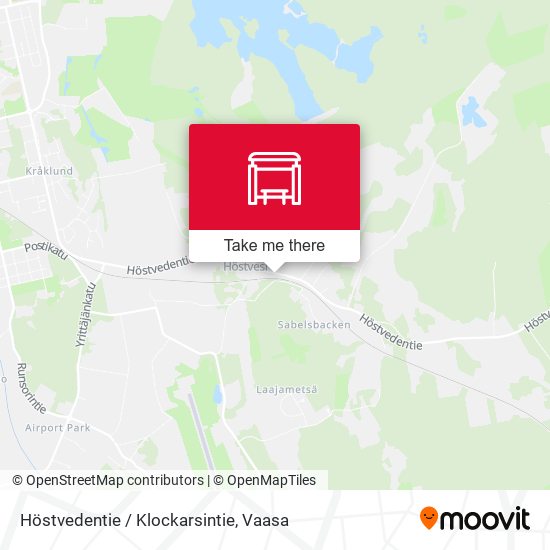 Höstvedentie / Klockarsintie map