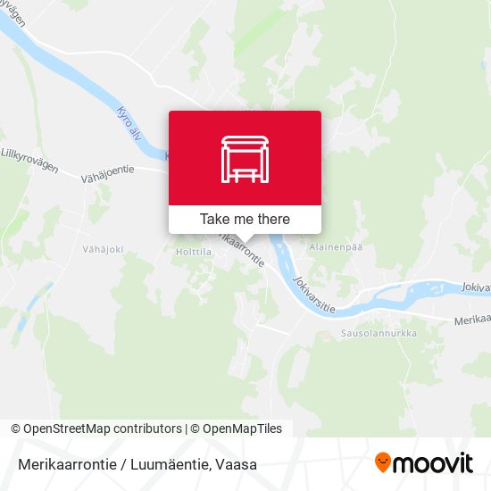Merikaarrontie / Luumäentie map